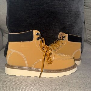 Tan and Black Men's Boots
